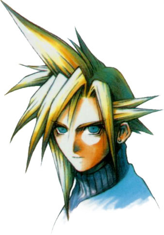 Cloud Strife Portrait Art from Final Fantasy VII