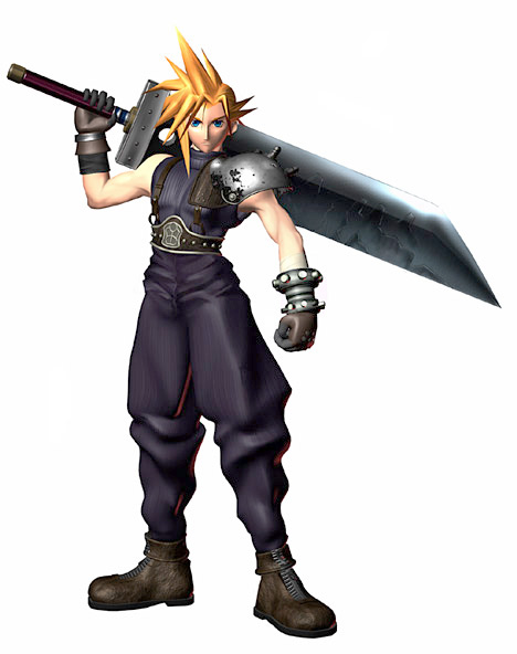 Cloud Strife CG Art from Final Fantasy VII