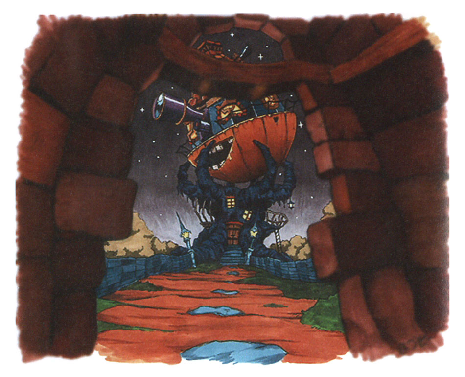 Cosmo Canyon Early Concept Art from Final Fantasy VII