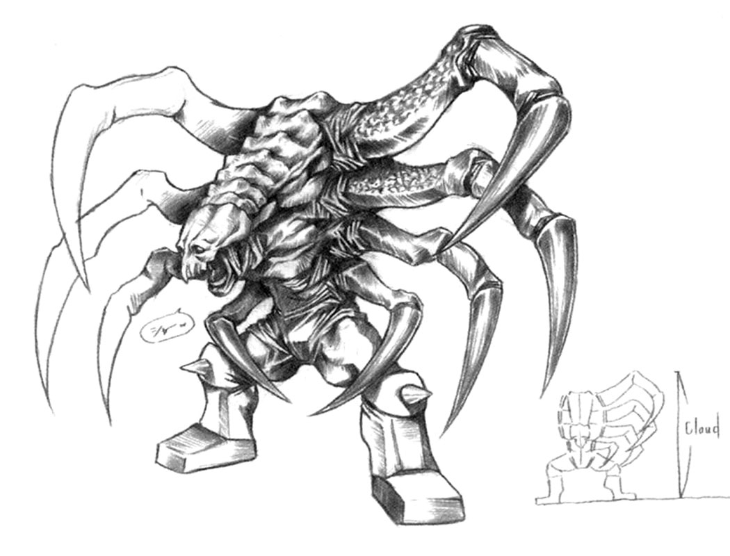 Death Claw Art from Final Fantasy VII