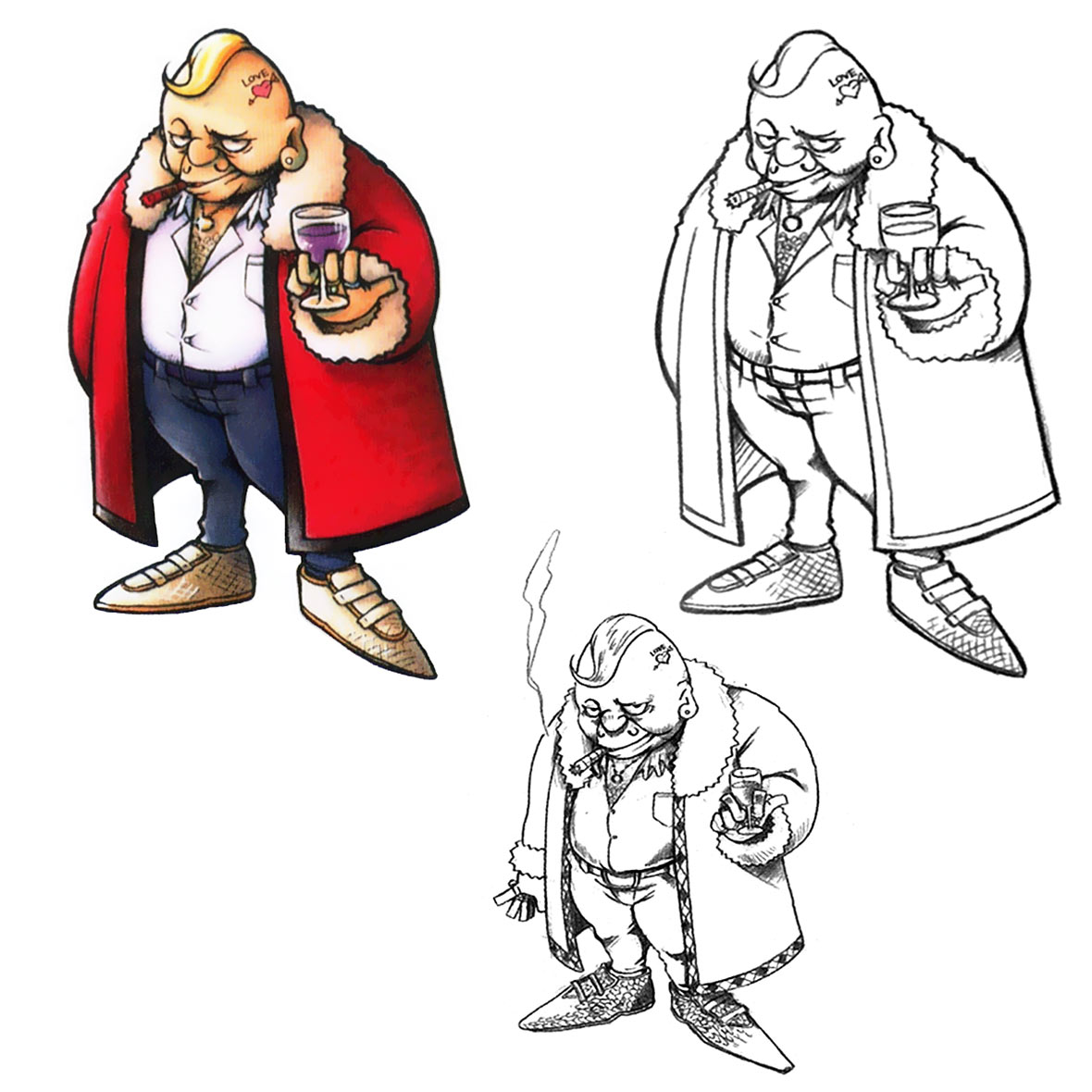 Don Corneo Art from Final Fantasy VII