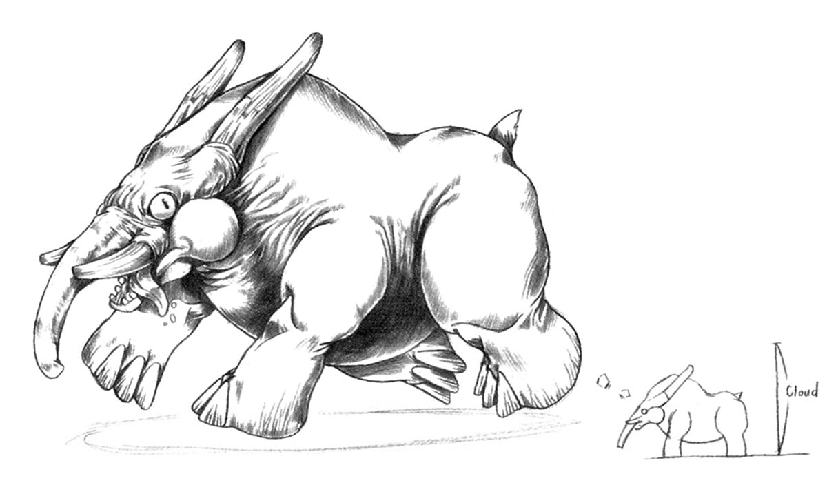Elfadunk Art from Final Fantasy VII