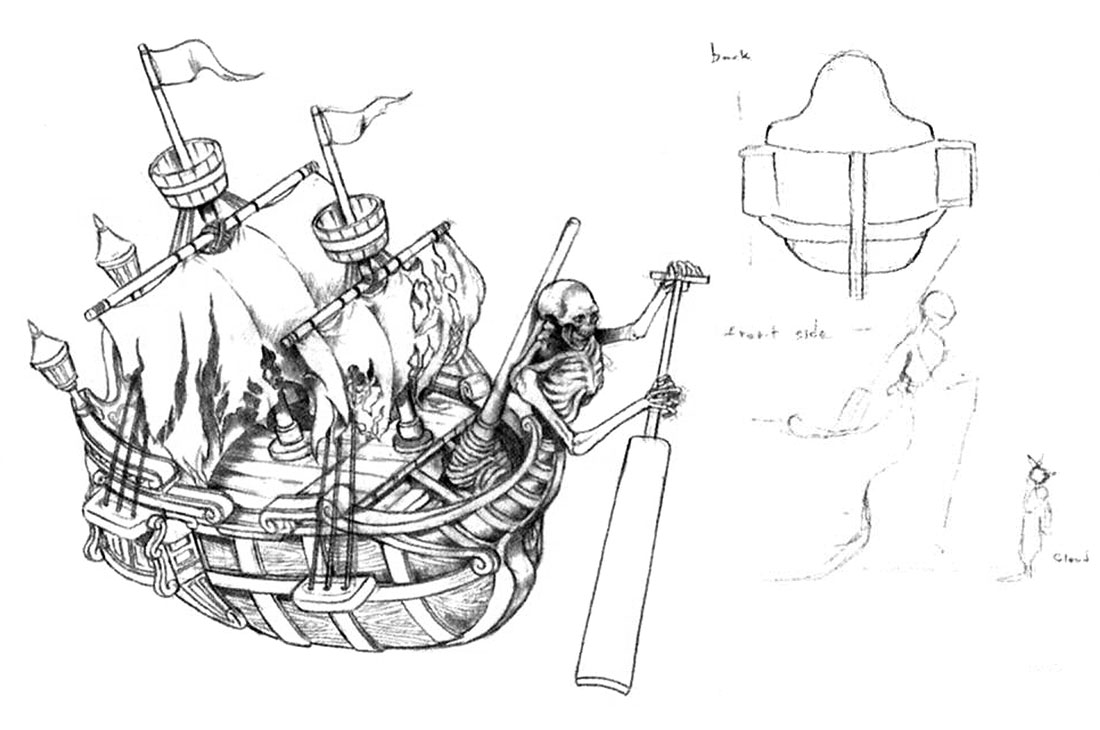 Ghost Ship Art from Final Fantasy VII