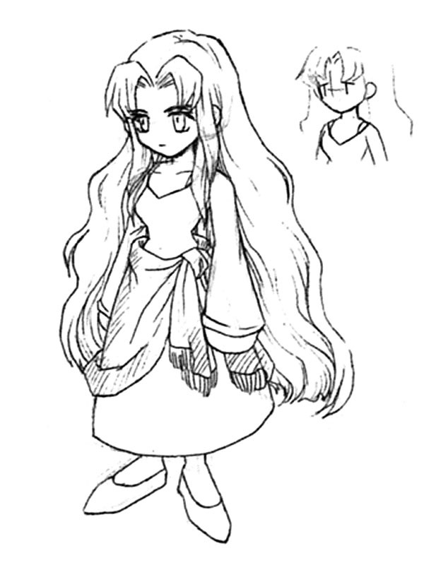 Ifalna Art from Final Fantasy VII