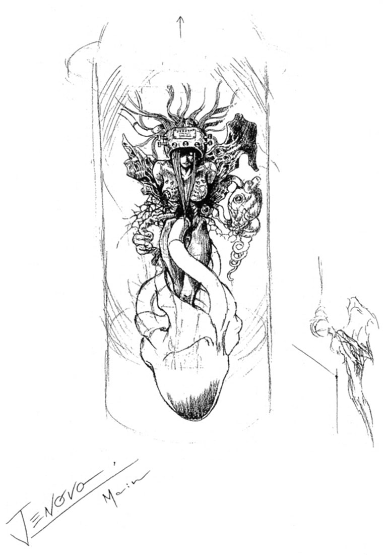 Jenova in Nibel Reactor Art from Final Fantasy VII