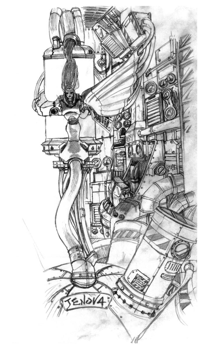 Jenova Room in Nibel Reactor Art from Final Fantasy VII