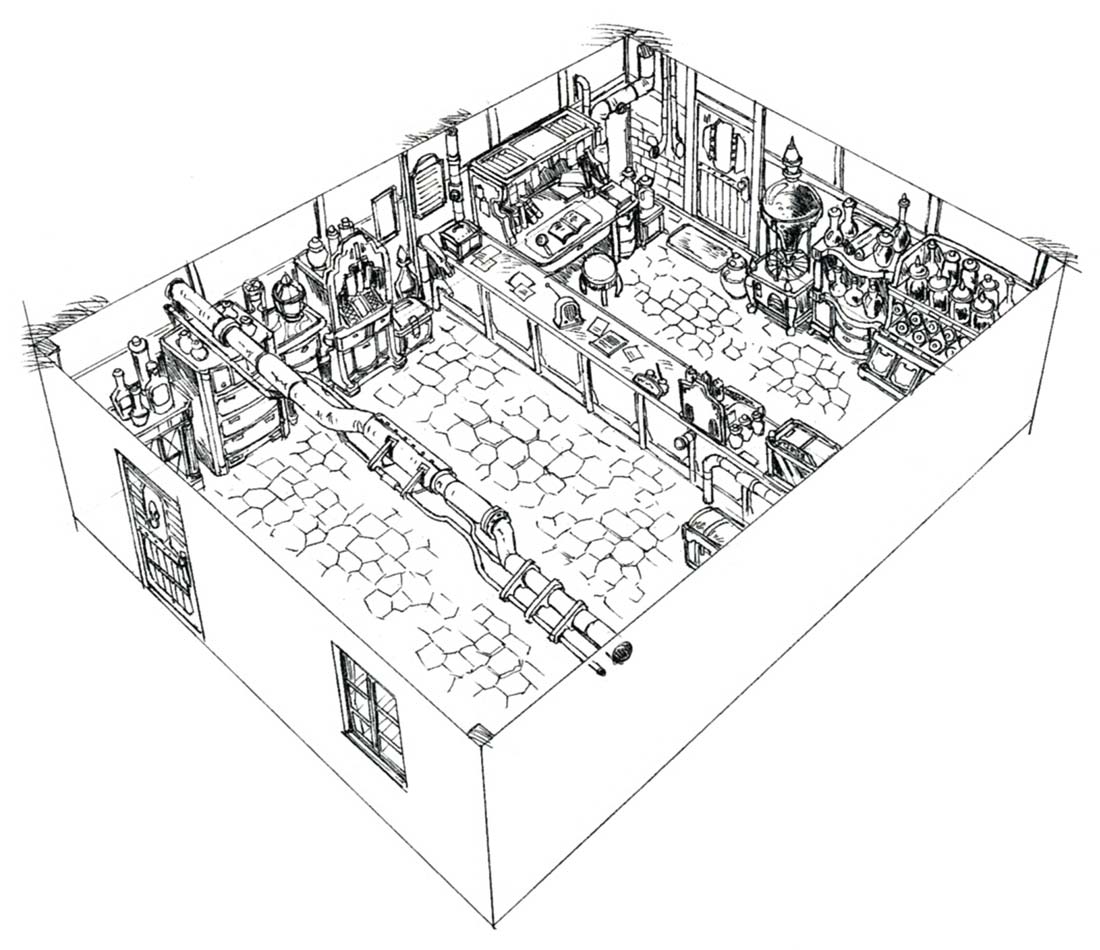 Kalm Item Shop Art from Final Fantasy VII