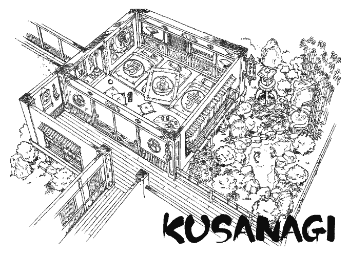 Wutai Residence Art from Final Fantasy VII