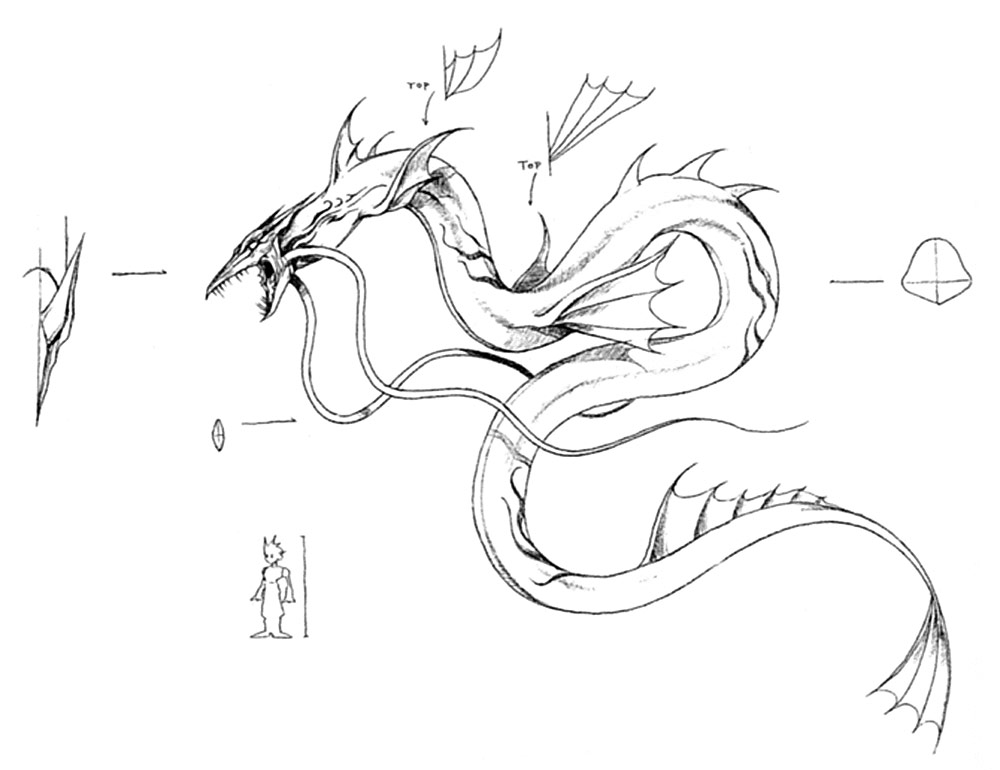 Leviathan Art from Final Fantasy VII