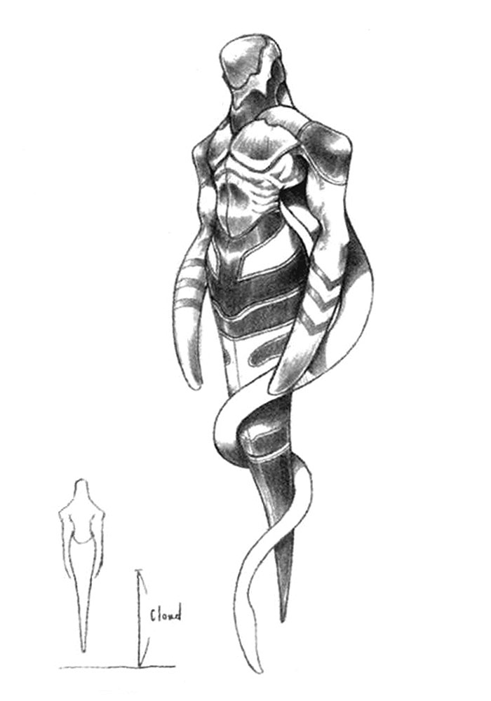 Lifeform Hojo Art from Final Fantasy VII
