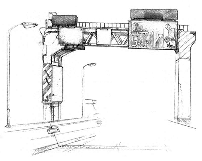 Midgar Highway Art from Final Fantasy VII