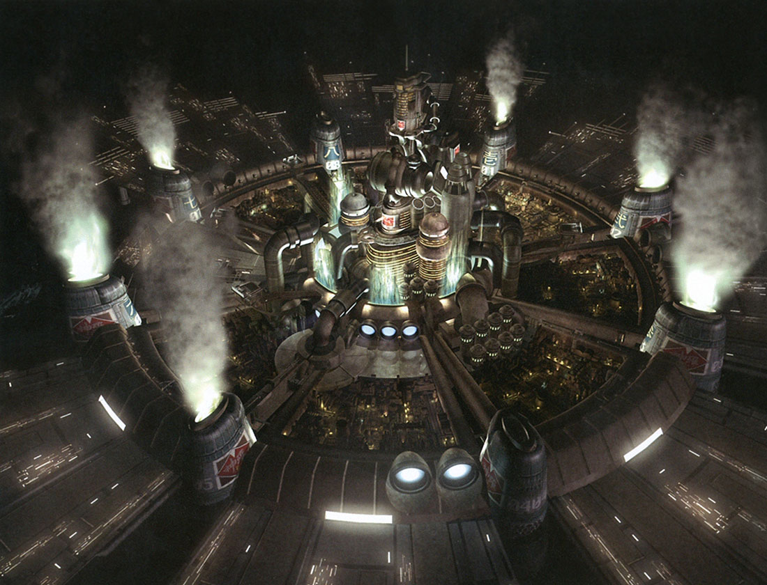 Midgar Art from Final Fantasy VII
