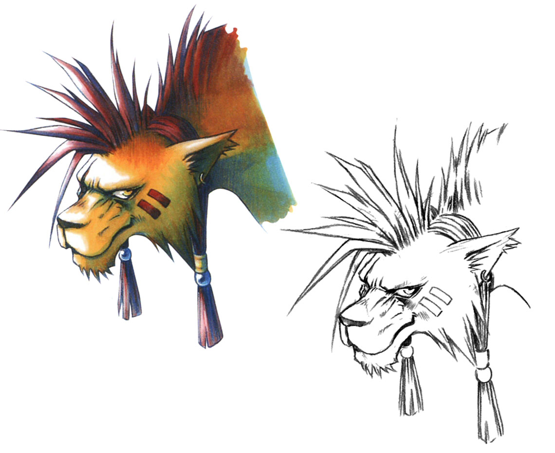 Red XIII Portrait Art from Final Fantasy VII