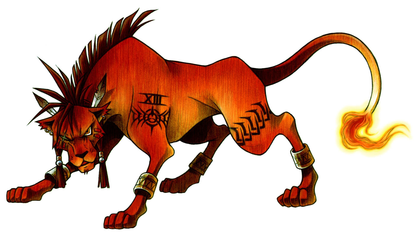 Red XIII Character Art from Final Fantasy VII