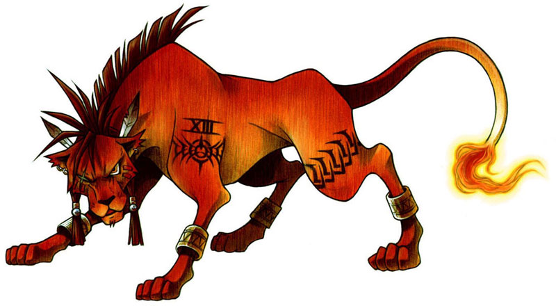 Red XIII Art from Final Fantasy VII