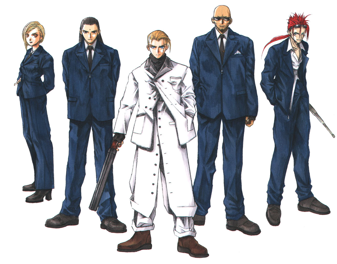 Rufus and the Turks Art from Final Fantasy VII