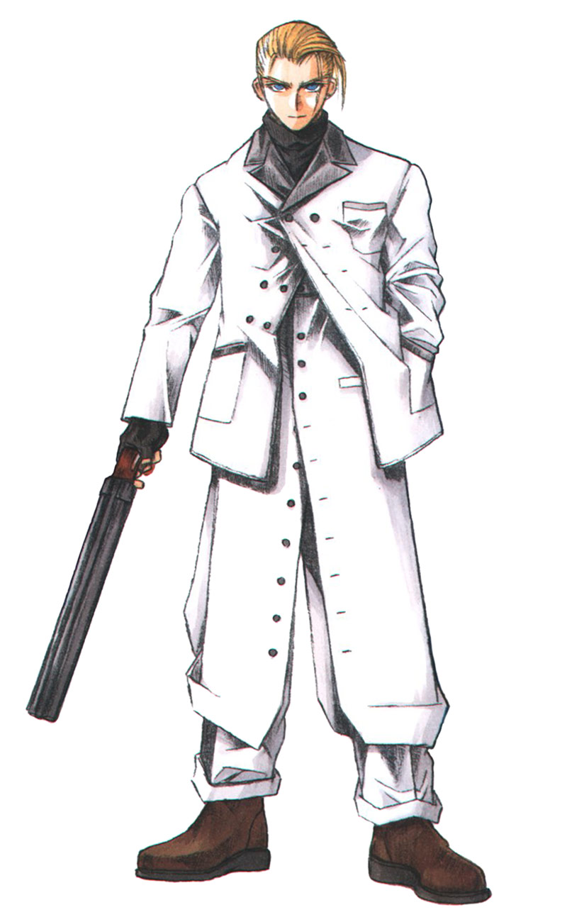 Rufus Shinra Character Art from Final Fantasy VII