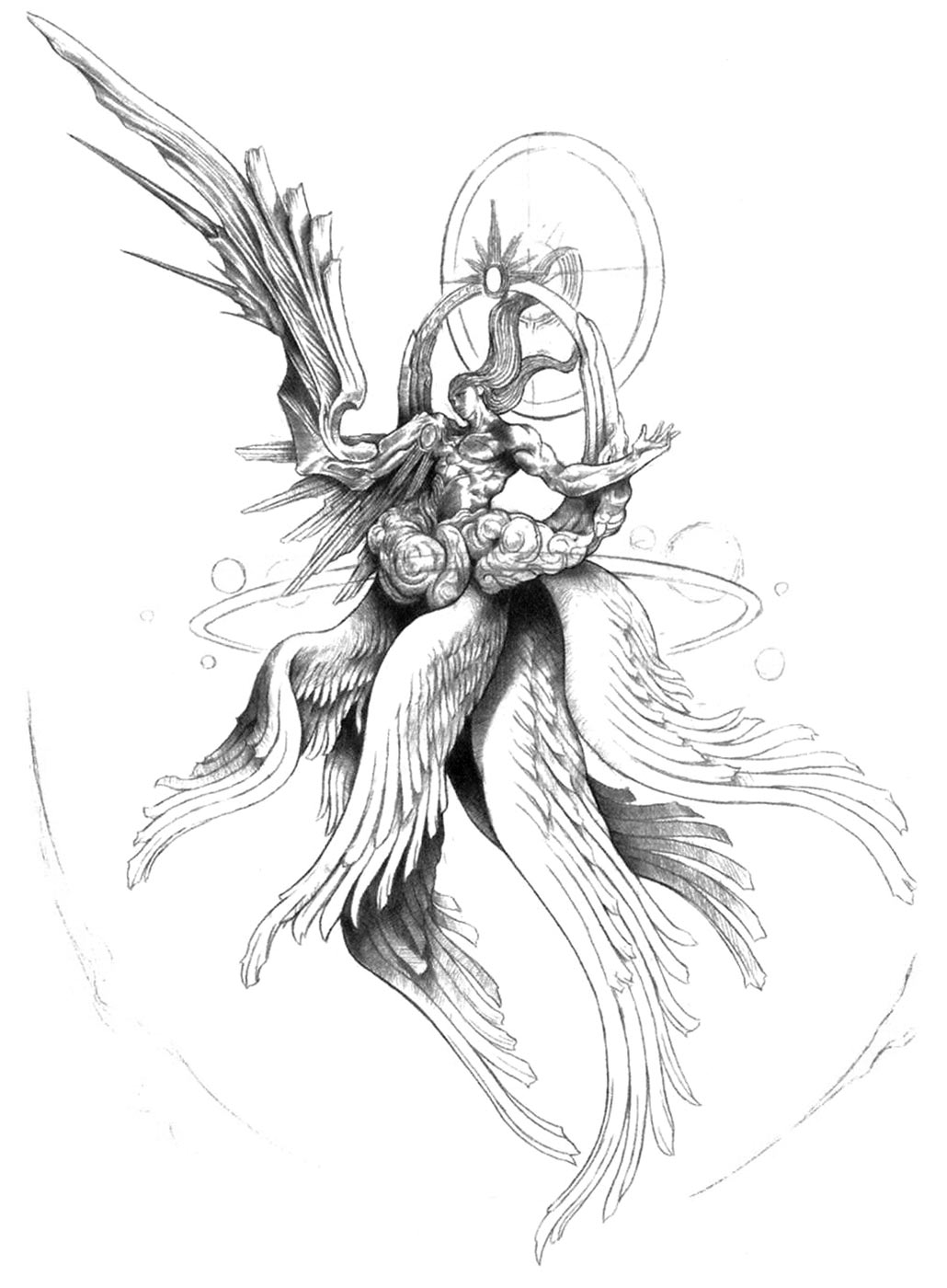 Safer Sephiroth Sketch from Final Fantasy VII