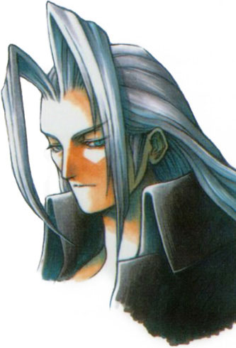Sephiroth Portrait Art from Final Fantasy VII