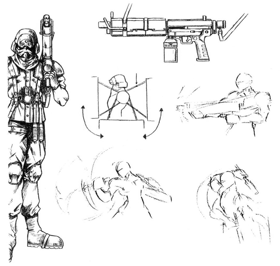 Shinra Guard Art from Final Fantasy VII