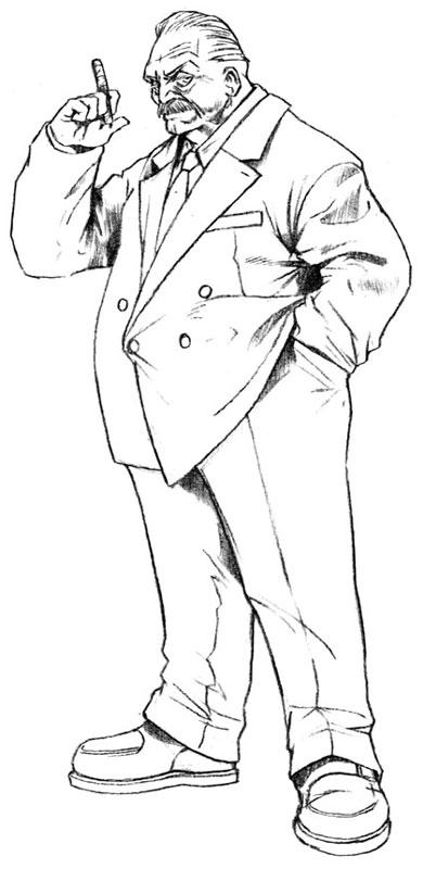 President Shinra Art from Final Fantasy VII