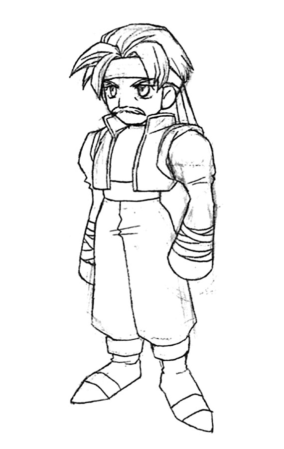 Tifa's Father Art from Final Fantasy VII