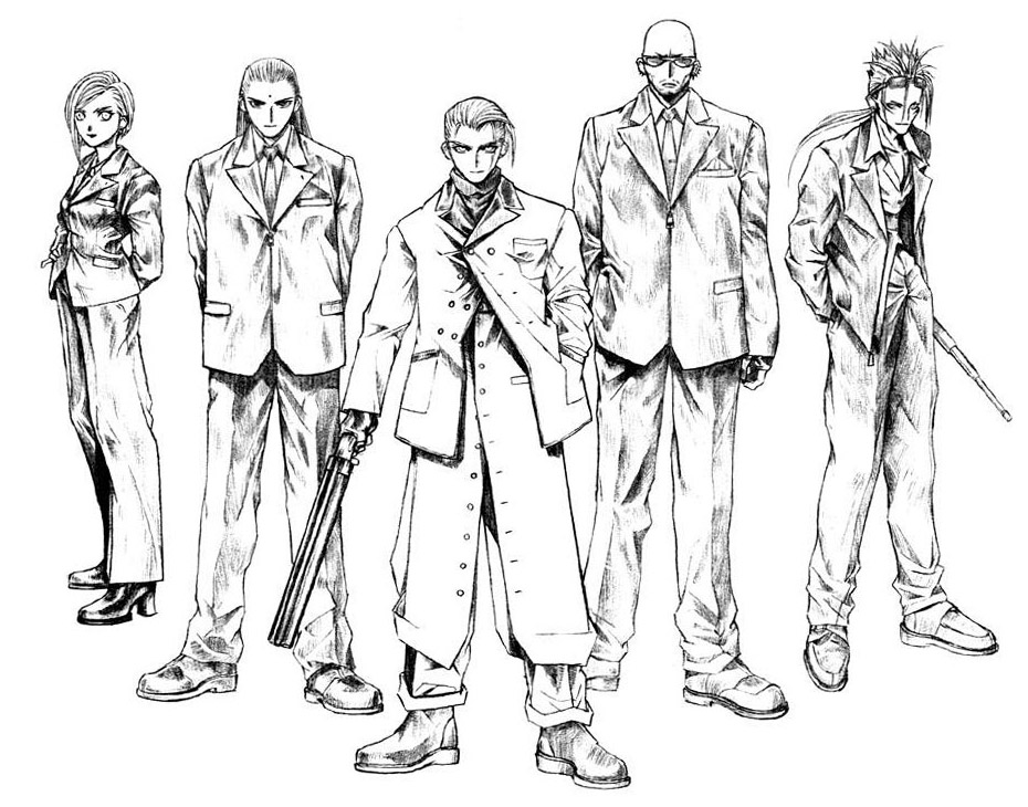 Rufus & Turks Sketch from Final Fantasy VII
