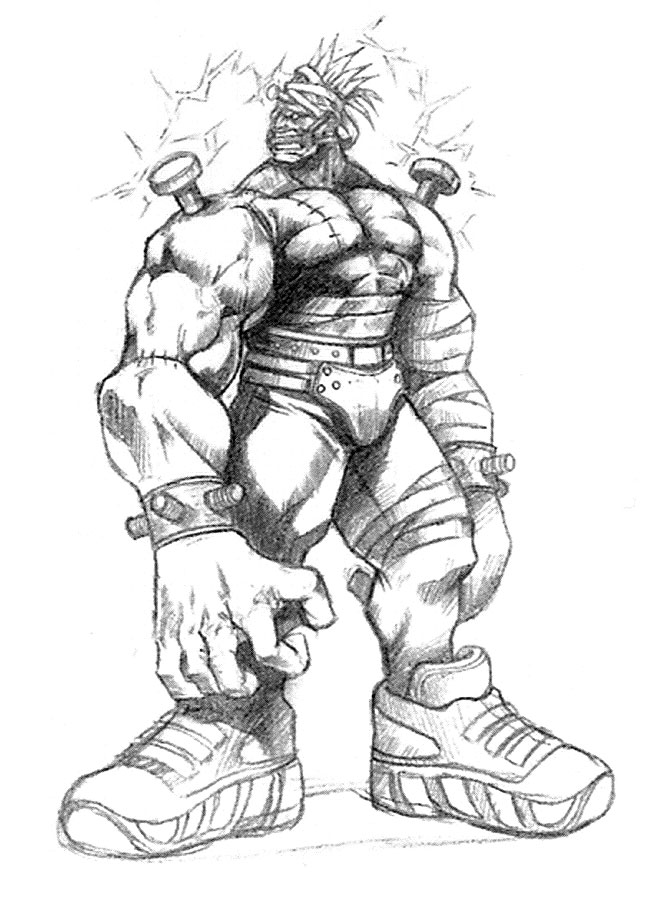 Vincent, Death Gigas Form Art from Final Fantasy VII
