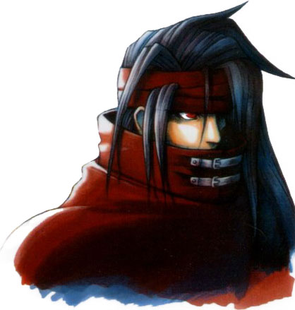 Vincent Valentine Portrait Art from Final Fantasy VII