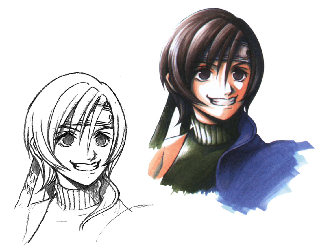 Yuffie Kisaragi Portrait Art from Final Fantasy VII