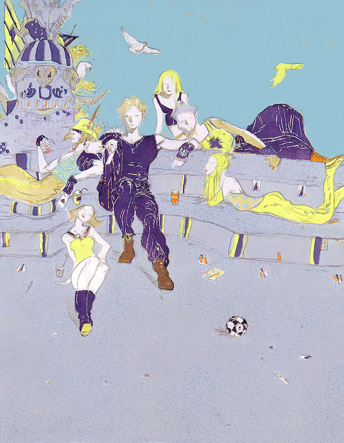 Main Characters Art from Final Fantasy VIII