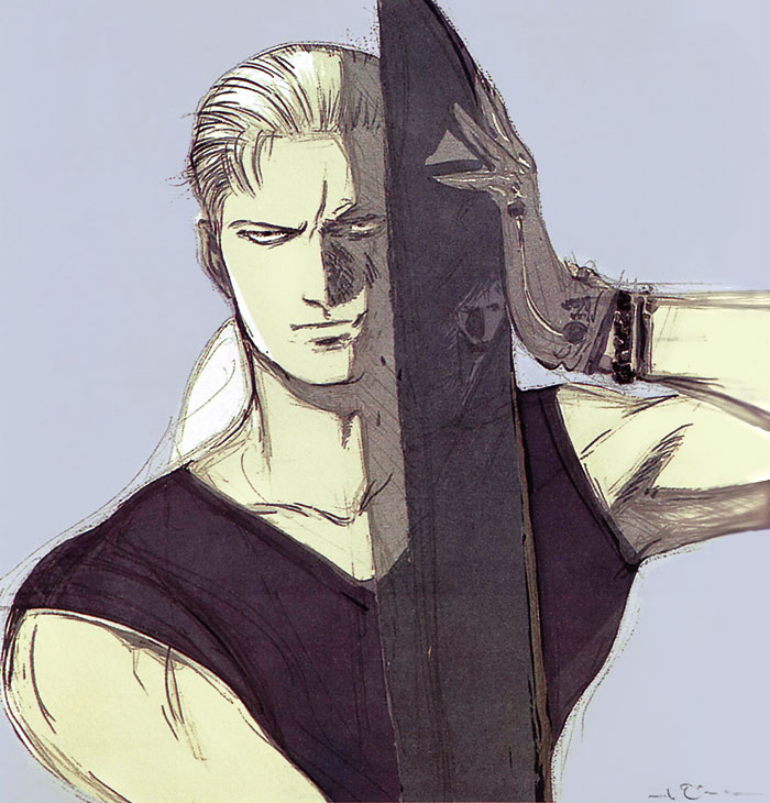 Seifer & Gunblade Art from Final Fantasy VIII