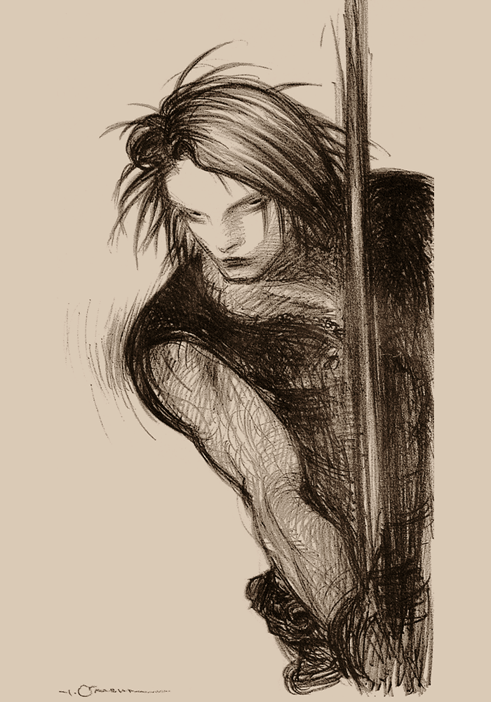 Squall Portrait Art from Final Fantasy VIII