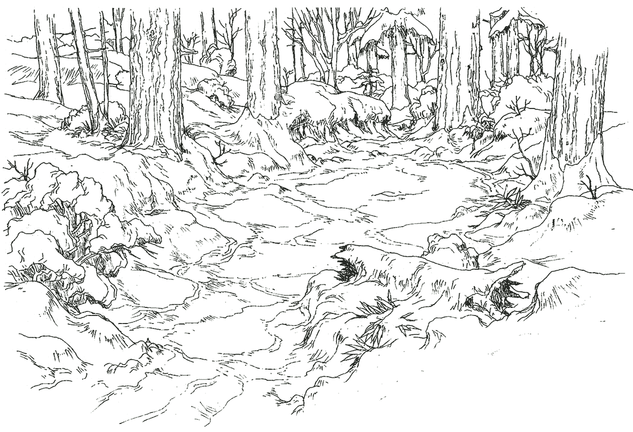 Beginner's Chocobo Forest Art from Final Fantasy VIII