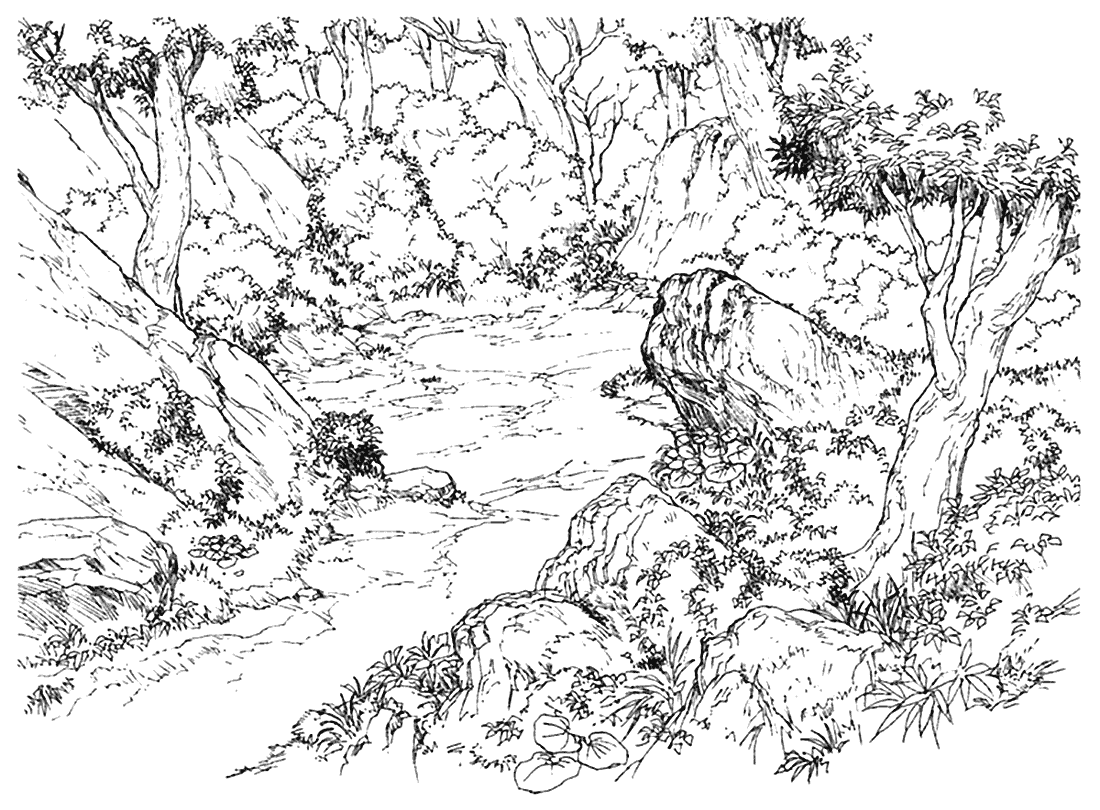 Enclosed Chocobo Forest Art from Final Fantasy VIII