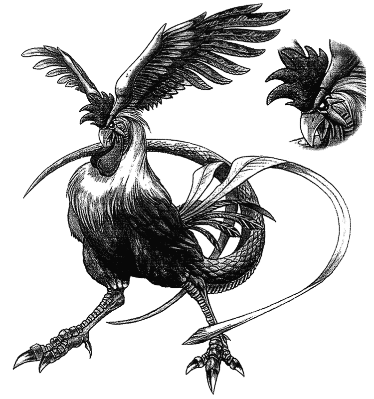 Cockatrice Art from Final Fantasy VIII