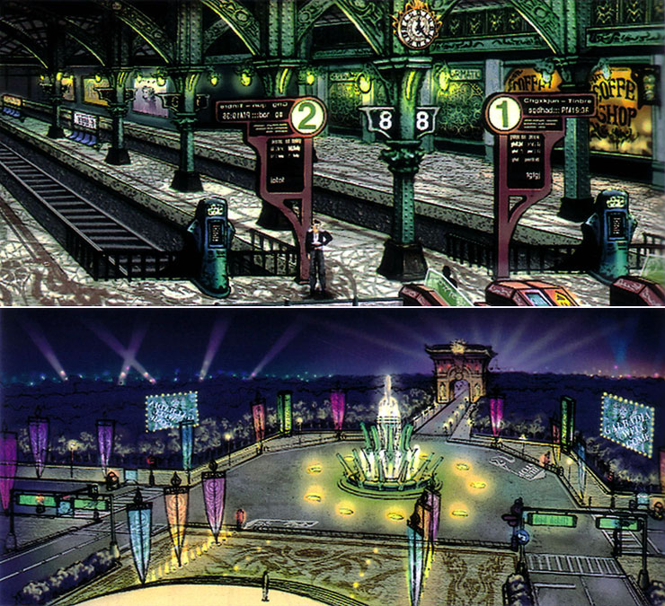 Deling City Art from Final Fantasy VIII
