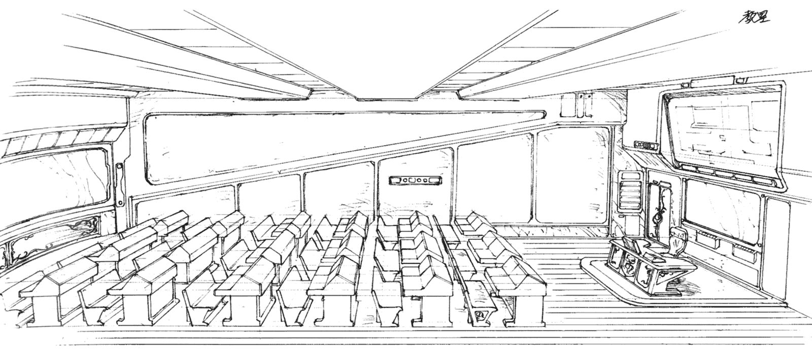Galbadia Garden Classroom Art from Final Fantasy VIII