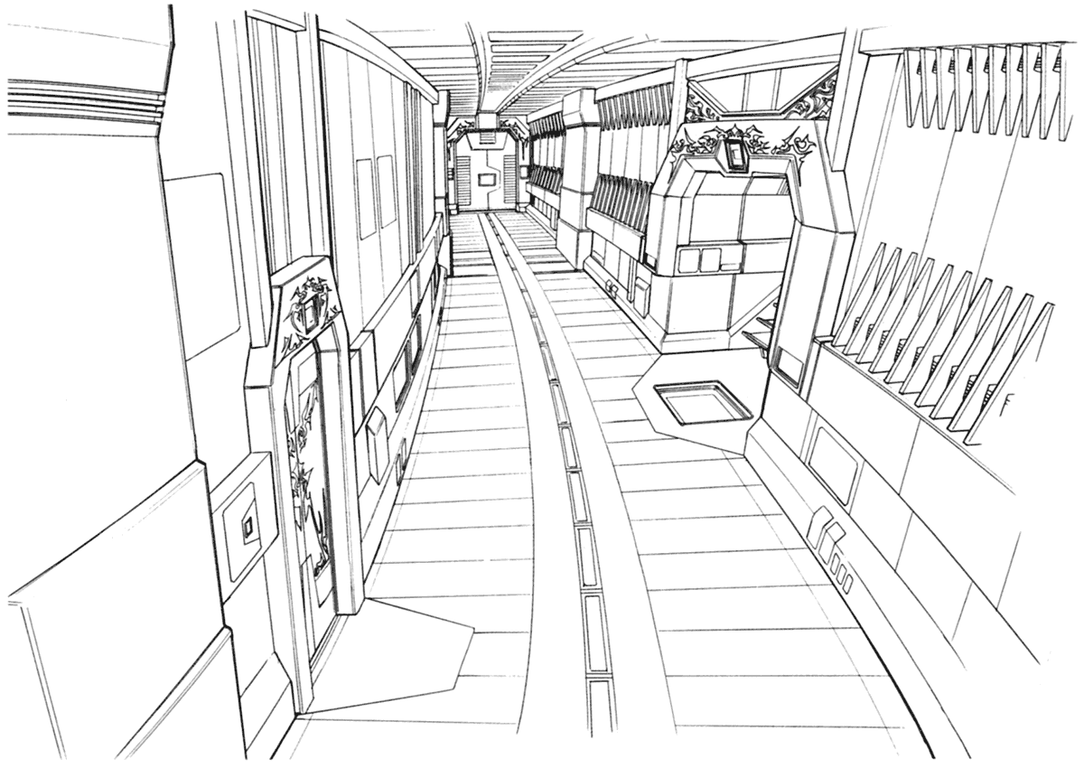 Galbadia Garden Classrooms Hall Art from Final Fantasy VIII