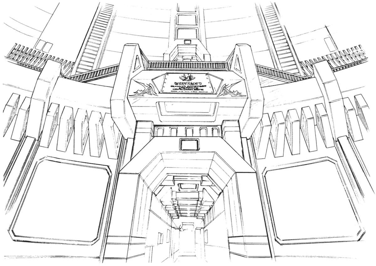 Galbadia Garden Hall Art from Final Fantasy VIII