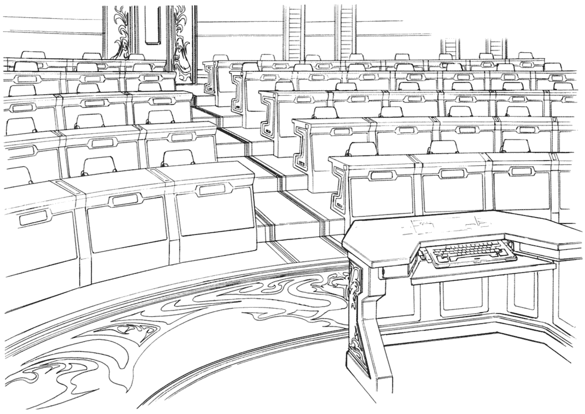 Galbadia Garden Lecture Hall Art from Final Fantasy VIII