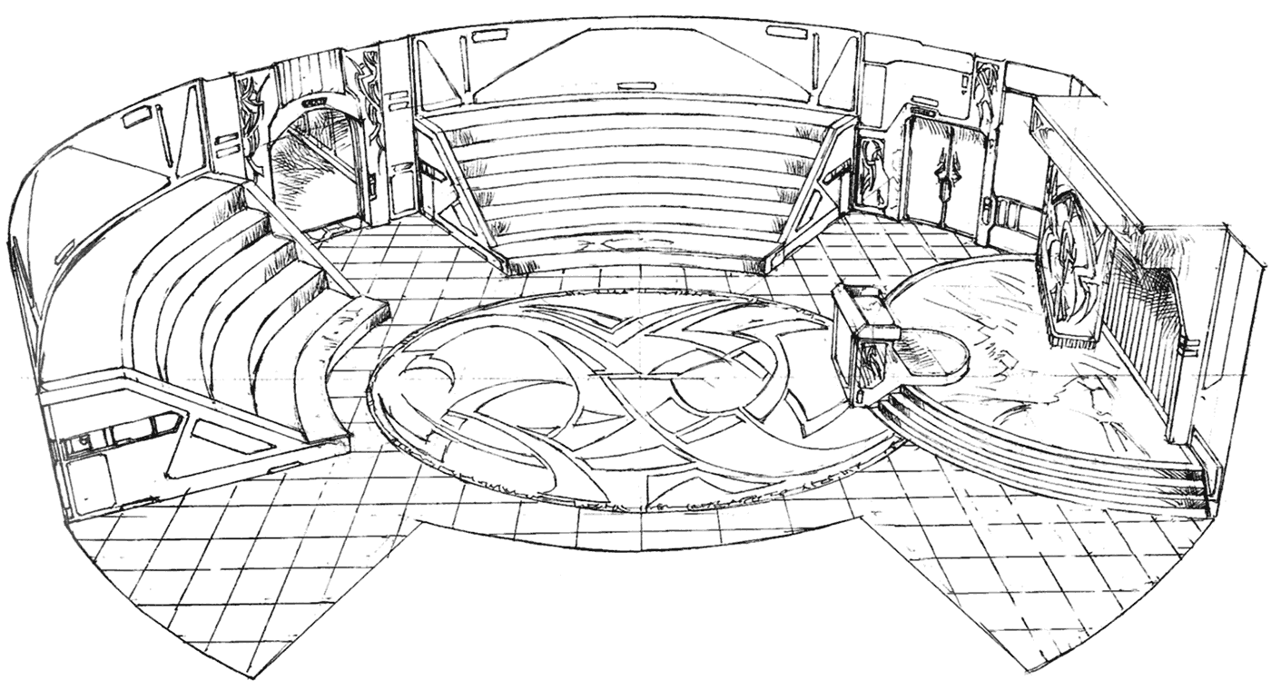 Galbadia Garden Presentation Room Art from Final Fantasy VIII