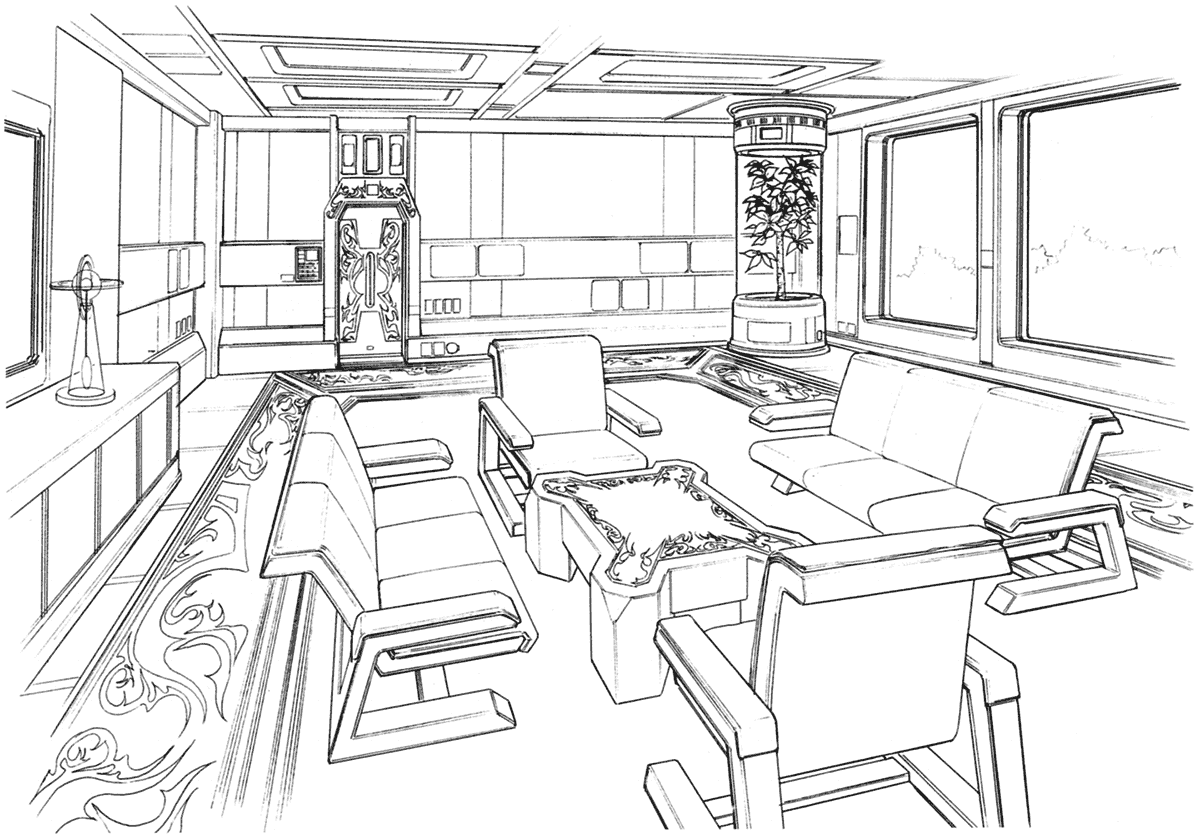 Galbadia Garden Reception Room Art from Final Fantasy VIII