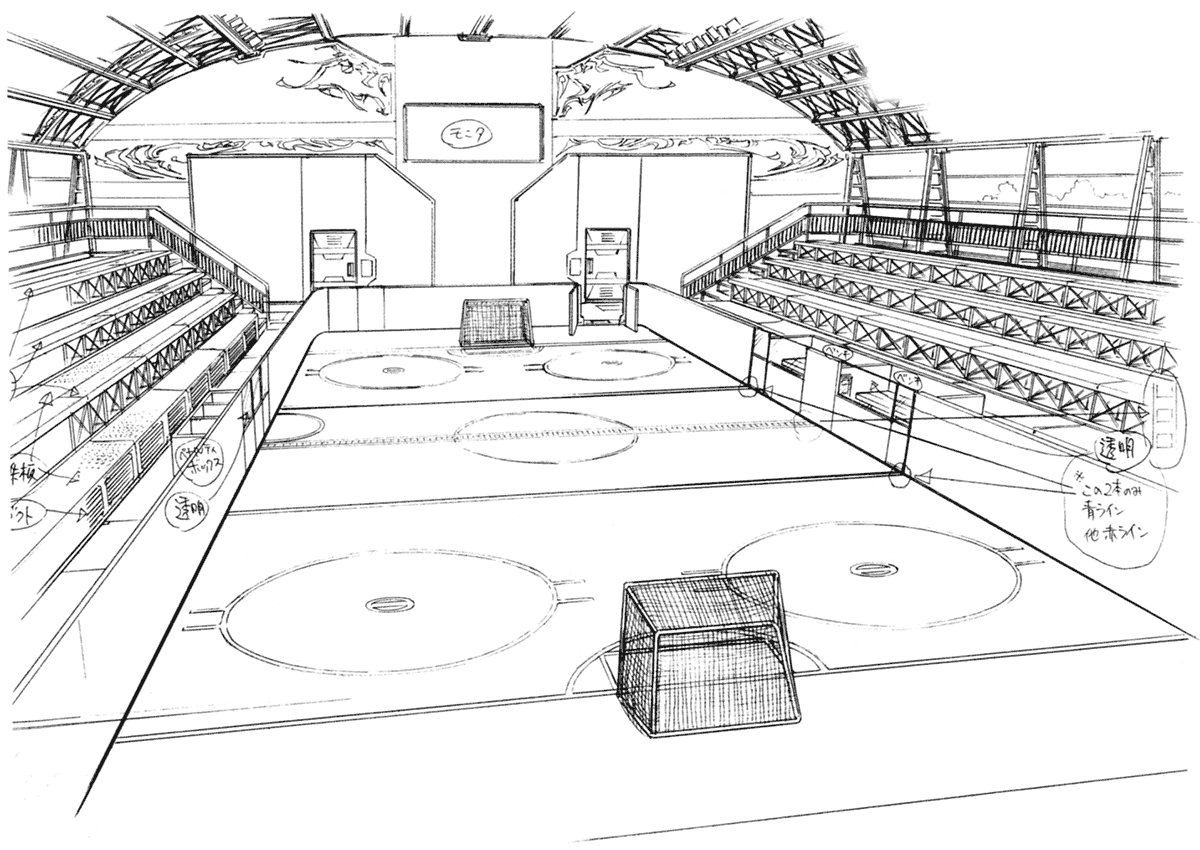 Galbadia Garden Skating Rink Art from Final Fantasy VIII