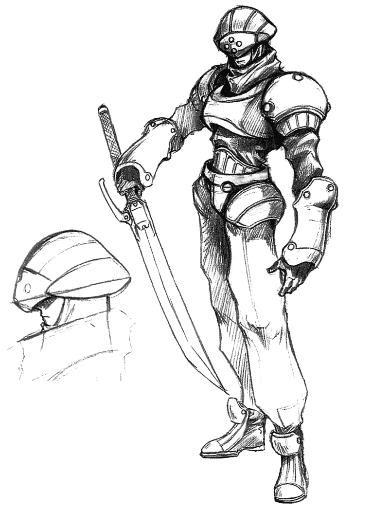 Galbadian Soldier Art from Final Fantasy VIII