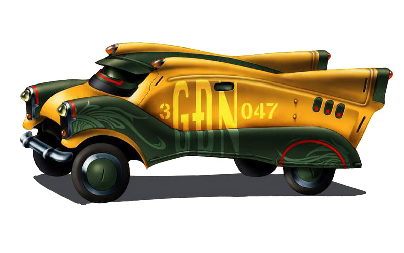 Garden Vehicle Art from Final Fantasy VIII