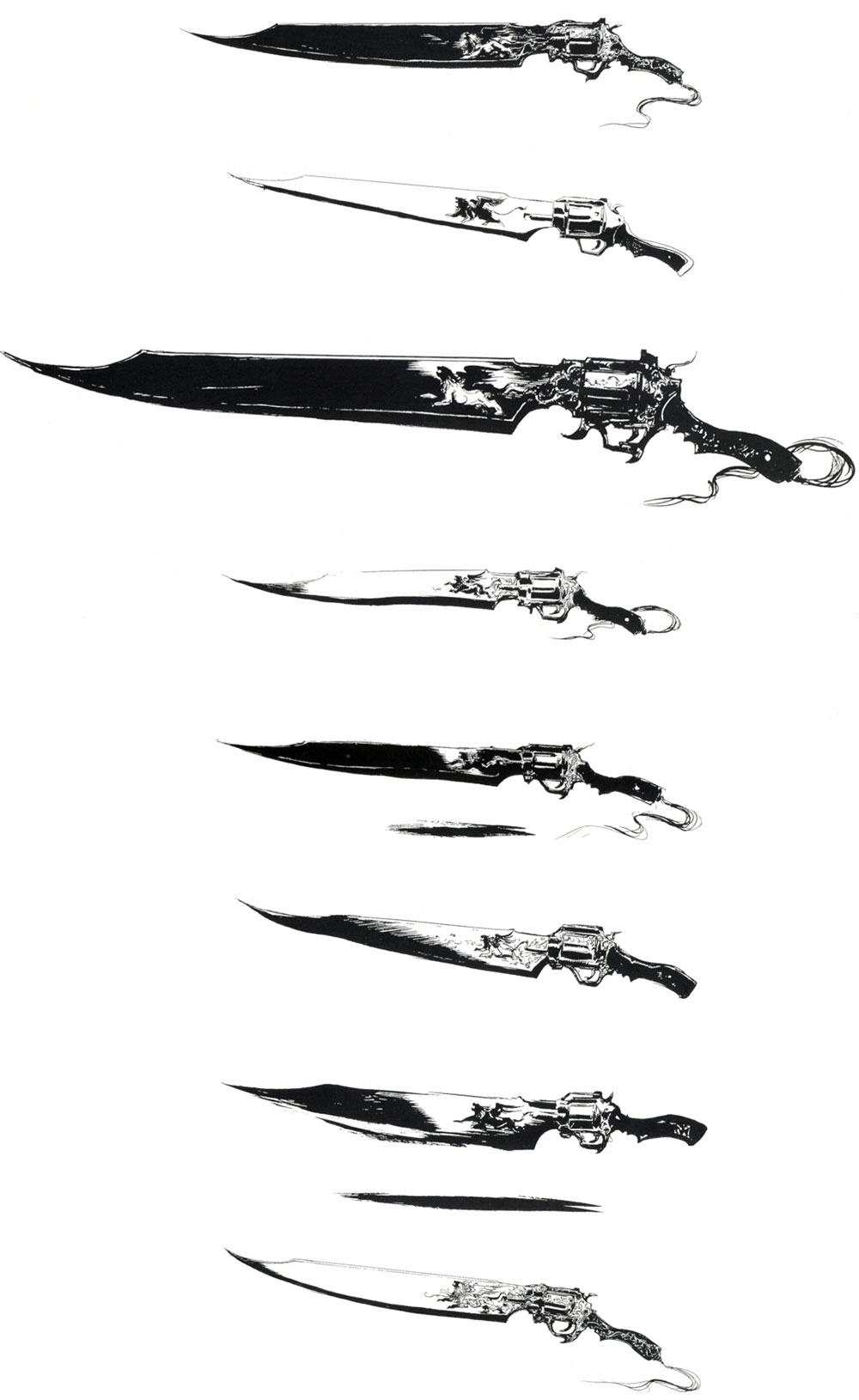 Gunblades Art from Final Fantasy VIII