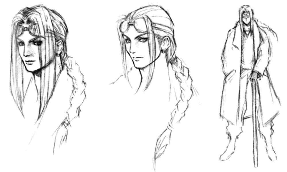 Irvine Early Design from Final Fantasy VIII