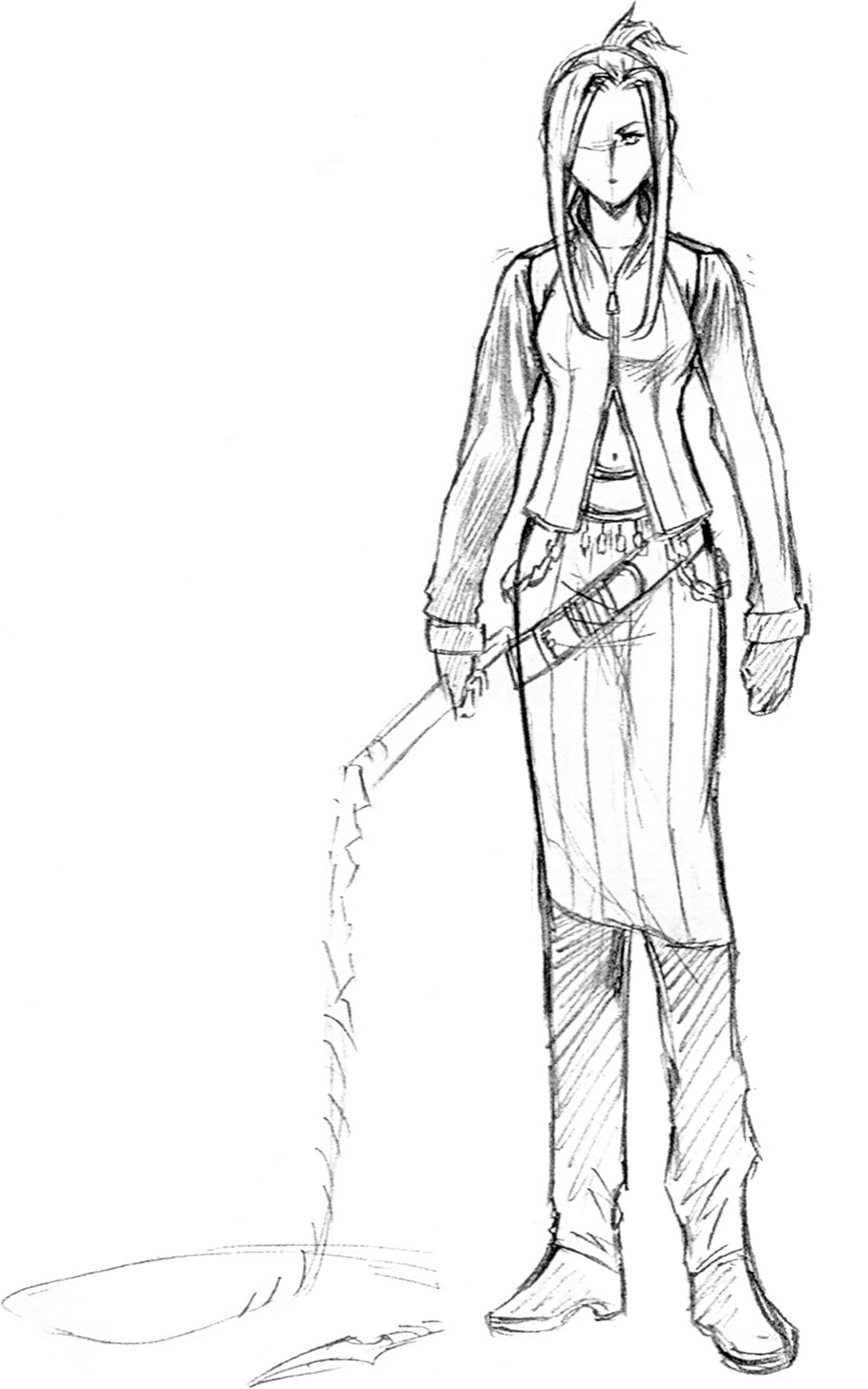 Quistis Trepe Sketch from Final Fantasy VIII