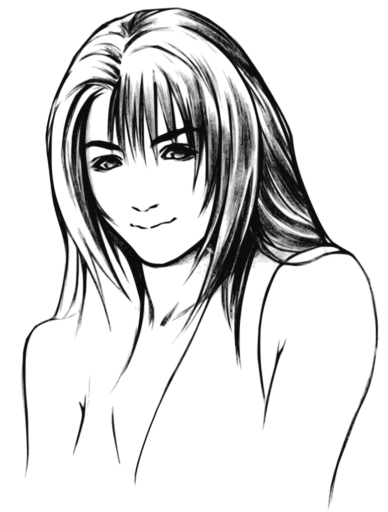 Rinoa Portrait Art from Final Fantasy VIII